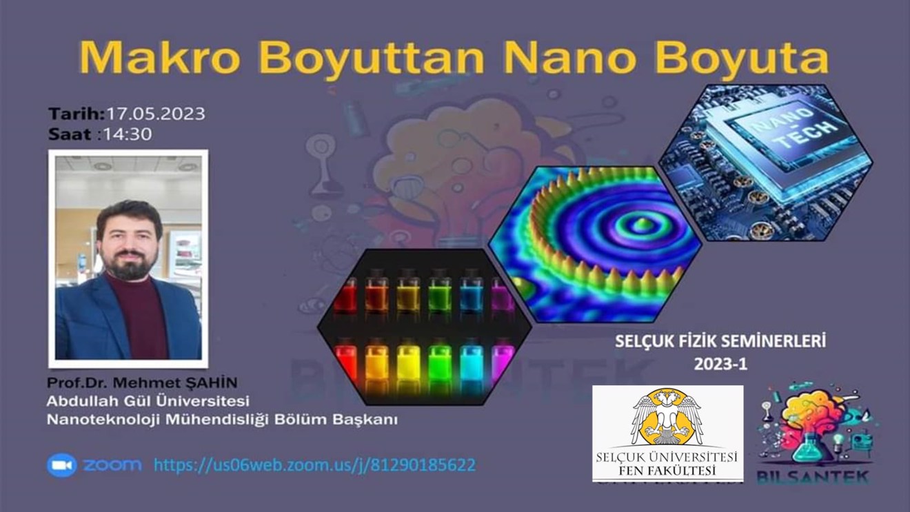 Makro Boyuttan Nano Boyuta  (Selçuk Fizik Semineri  2023-1)